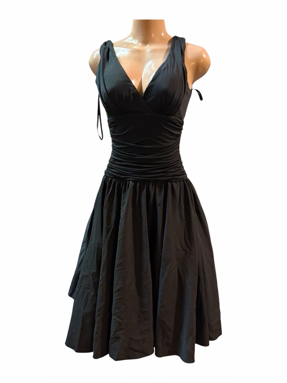 Vintage Black Evening Dress, Ladies Cocktail Max and Cleo